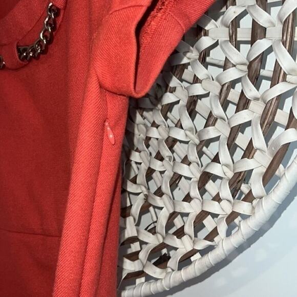 Rachel Rachel Roy chain collared  orange shift dress size small - Picture 7 of 9